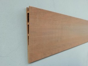 Coestrusione recinzione fai-da-te cava 151x20mm pannello a forma di V fornitura diretta in fabbrica alto grado di UV per la decorazione esterna