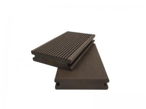 Traditional decking wpc solid  88x23mm two types impact resistance factory price good  performance