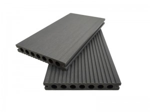 Co-extrusion decking hollow 7 round holes wpc board  145x21mm weather resistant for outdoor