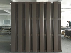 Traditional fencing solid 150x8mm wholesale composite firm screen weather-resistant wpc composite privacy garden fence