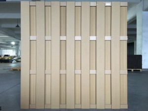 Traditional fencing solid 150x8mm wholesale composite firm screen weather-resistant wpc composite privacy garden fence