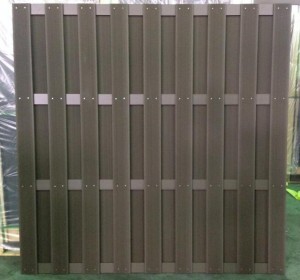 Traditional fencing wpc Alu slats B hollow 115X10mm wholesale garden private fence panel